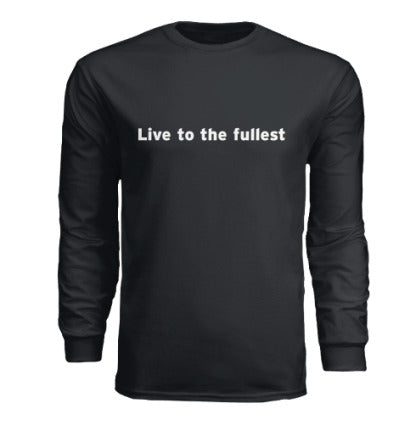 long sleeve live to the fullest snowboarding shirt