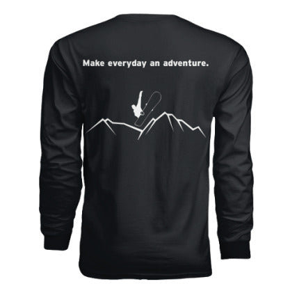 long sleeve live to the fullest snowboarding shirt